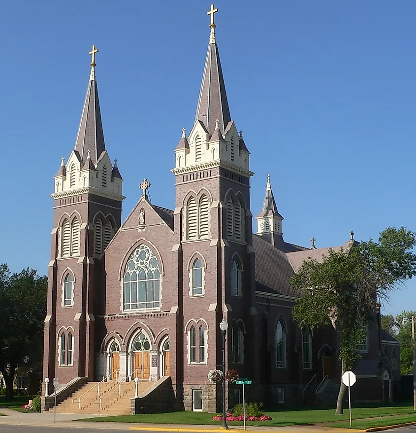 St. James Basilica, at 622 1st Avenue S. in Jamestown, North Dakota.