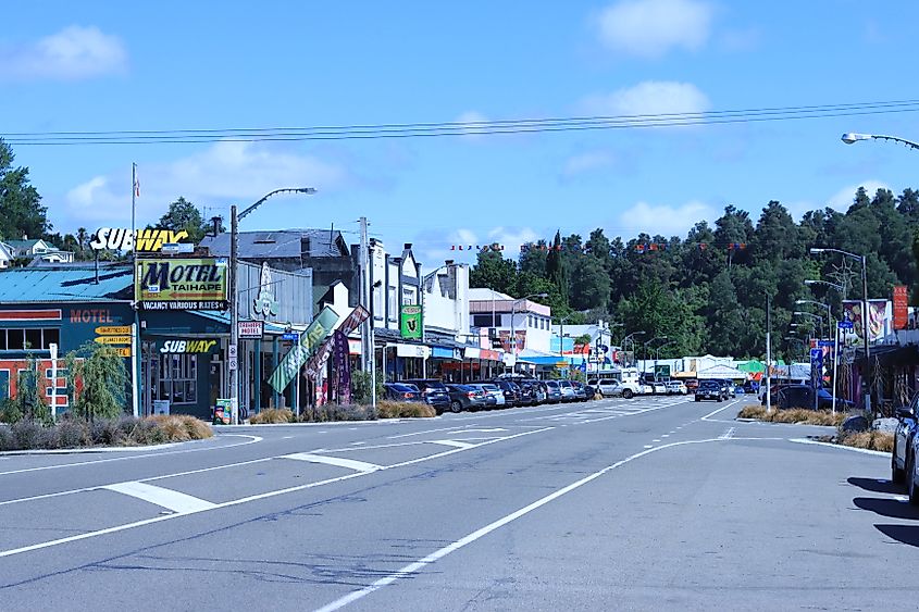 Main Street of Taihape, New Zealand.