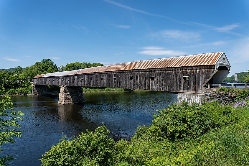 Cornish-Windsor Covered Bridge in Windsor, Vermont.