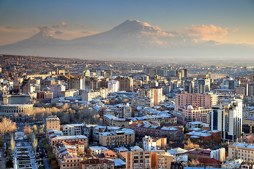 View across the city of Yerevan, capital of Armenia