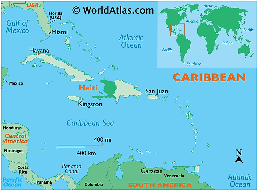 Haiti On Map Of South America Haiti Maps & Facts - World Atlas