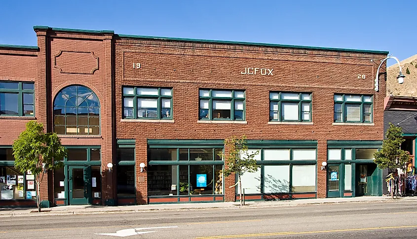 J.C. Fox Building in Hailey, Idaho, listed on the National Register of Historic Places.