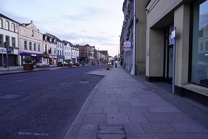 Historic streets of Portadown, Northern Ireland