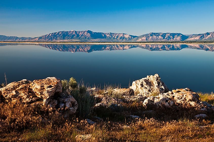 The Great Salt Lake in Utah