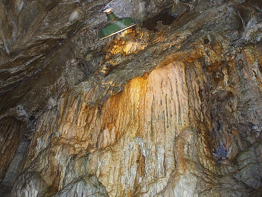 Formation at Lost River Caverns, Hellertown, Pennsylvania