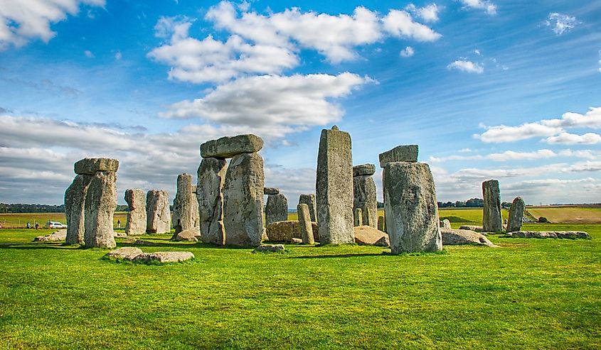 Stonehenge with Blue Sky