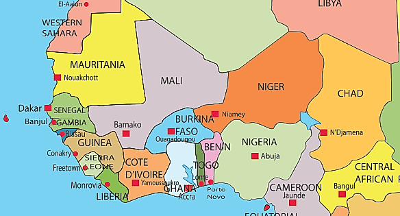 The ECOWAS region.