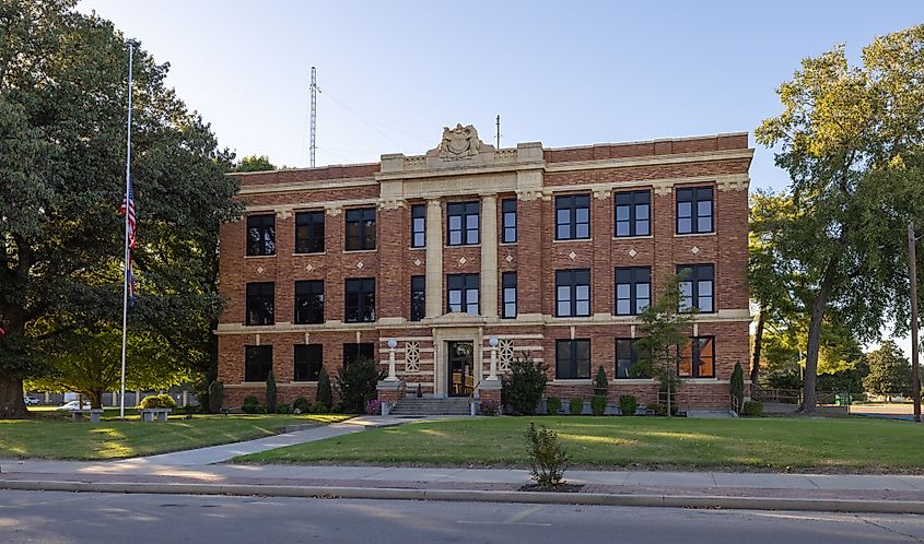 The Pemiscot County Courthouse in Caruthersville, Missouri. 