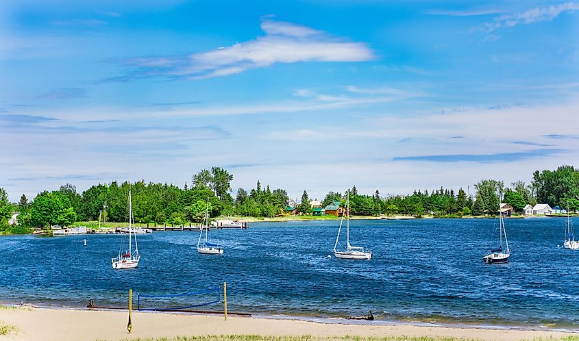 Lake Superior's shores in Grand Marais, Michigan.