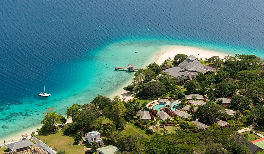 Beautiful Beach on Efate Island, Vanuatu