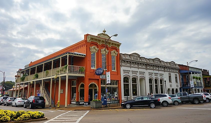 Oxford, Mississippi Downtown building in autumn