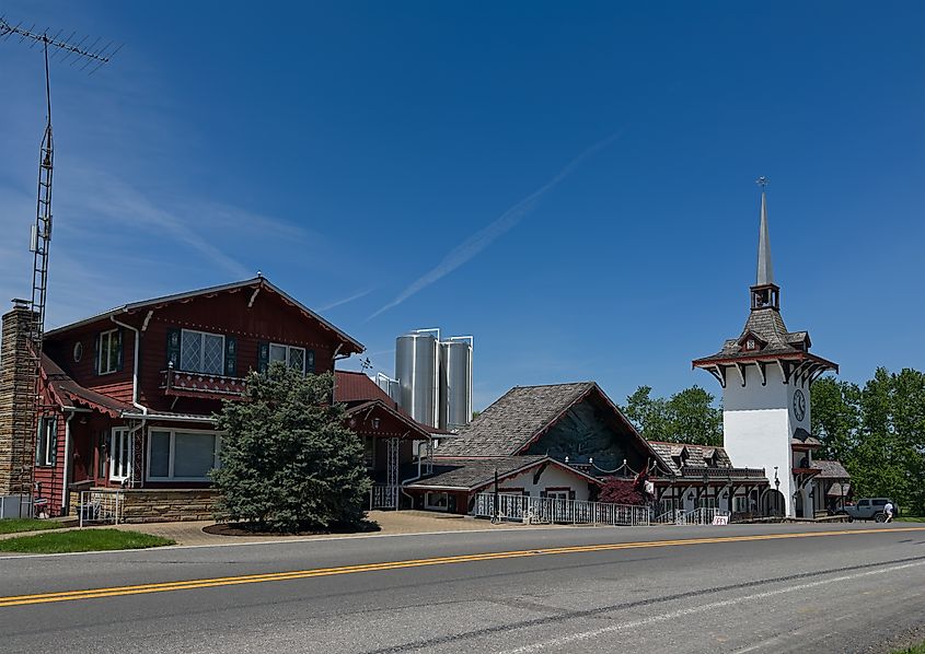 The Guggisberg Cheese company near Berlin, Ohio, USA.