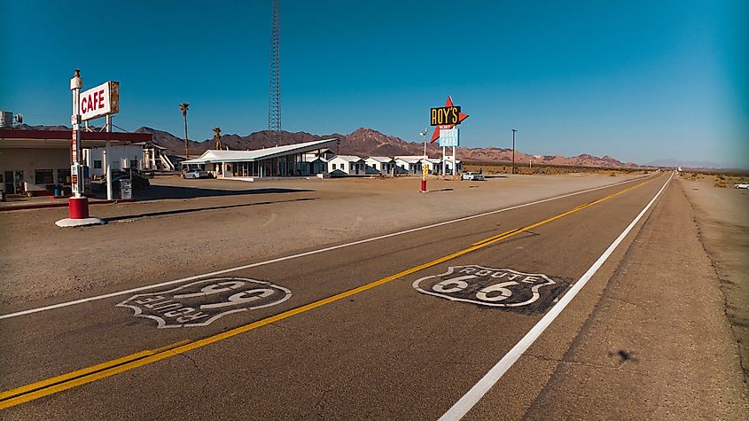 Historic Route 66 in California (Credit: Joseph Sohm via Shutterstock)