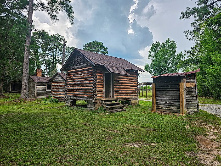 Frontier Village at the site of Fort Gaines.