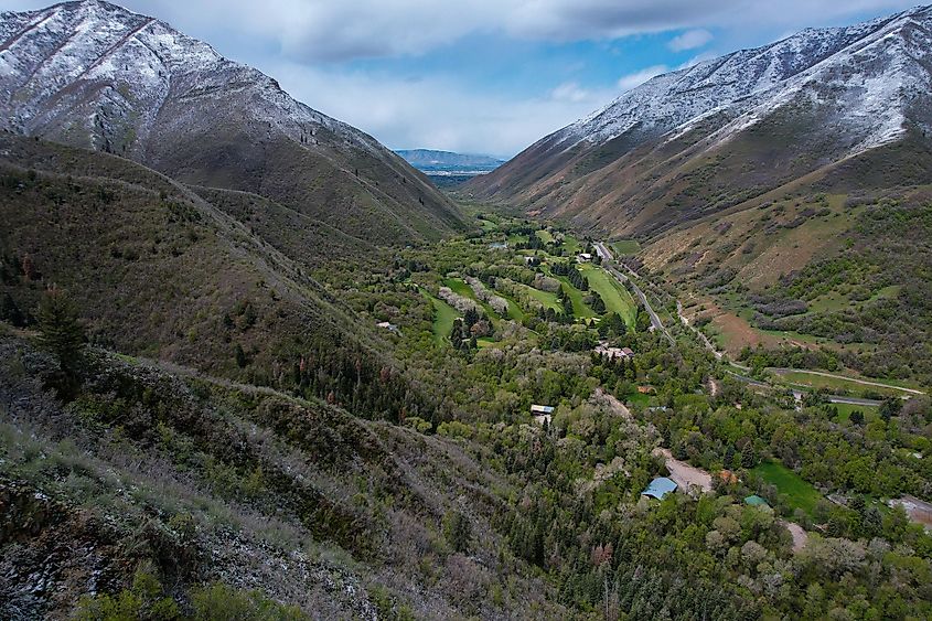 Hobble Creek Canyon in Springville, Utah.