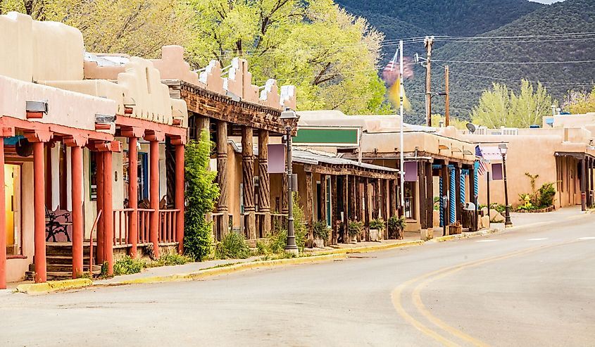 Buildings in Taos.