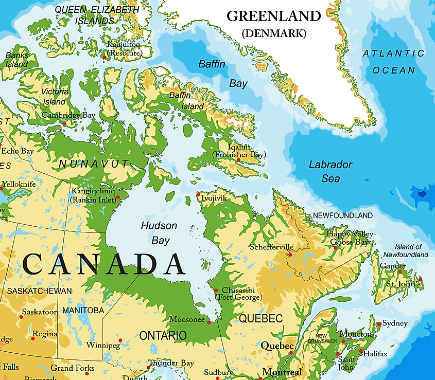 Labrador Sea map