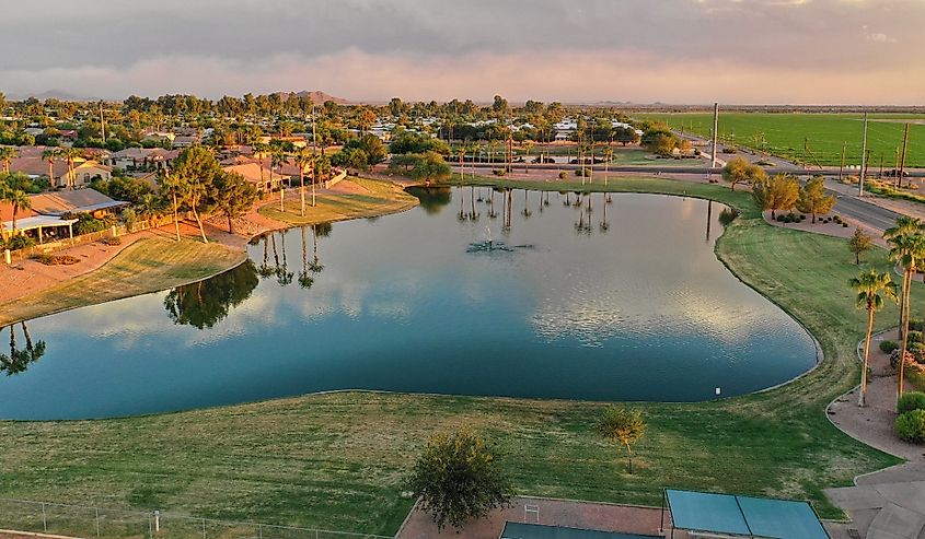 Aerial view of Sun City, Arizona