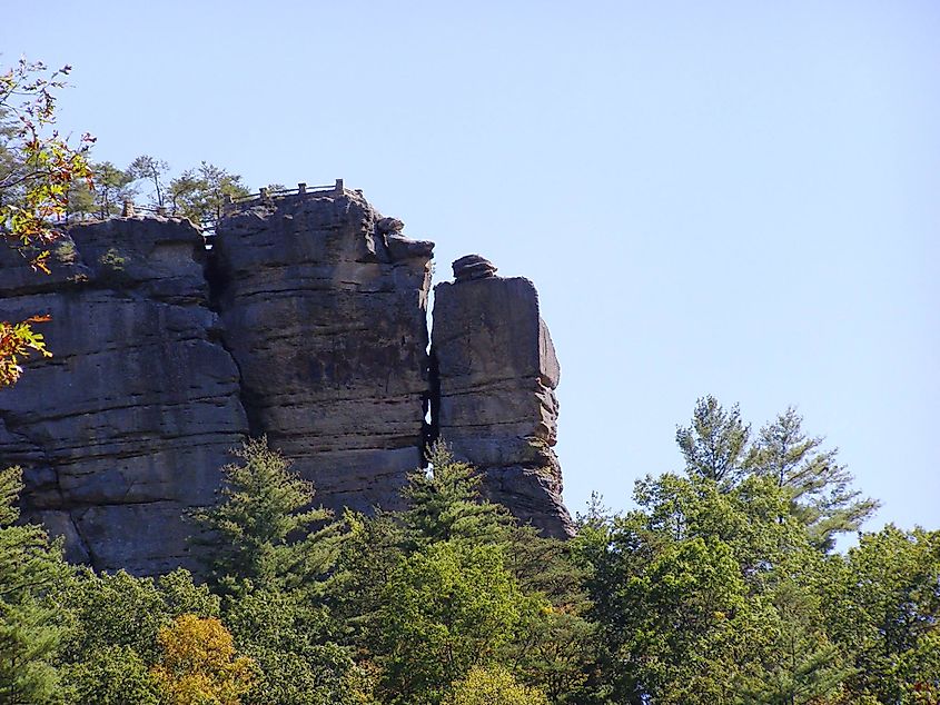 Chimney Top Overlook in the Red River Gorge, Kentucky