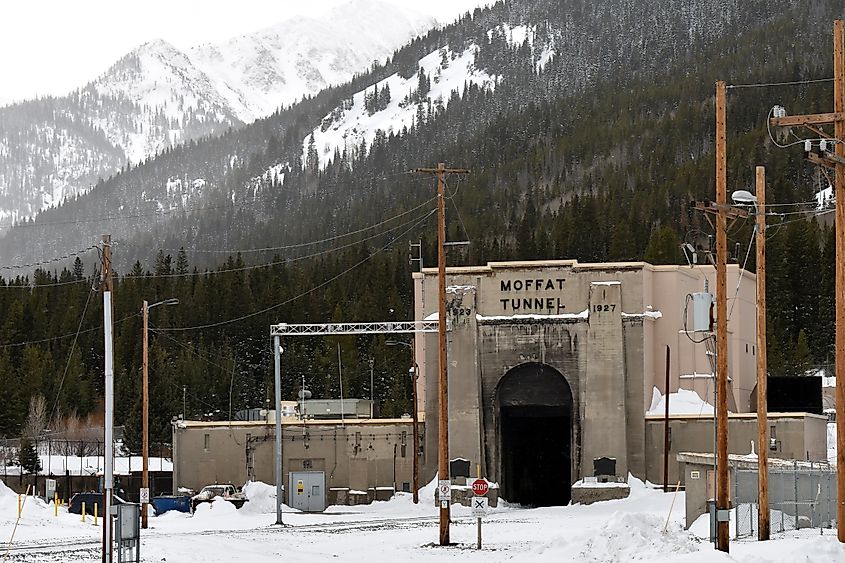 Moffat Tunnel Continental Divide Pioneer Railroad Colorado