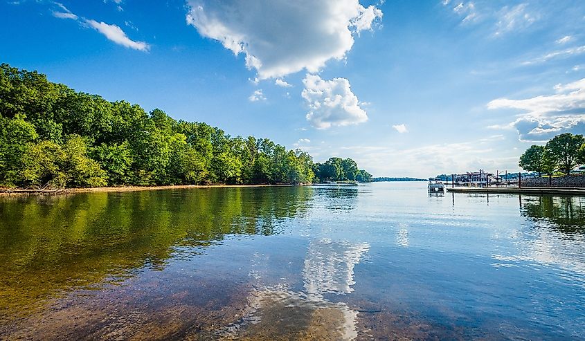 Lake Norman, at McCrary Access Area, in Mooresville. Image credit jonbilous via Adobe Stock.