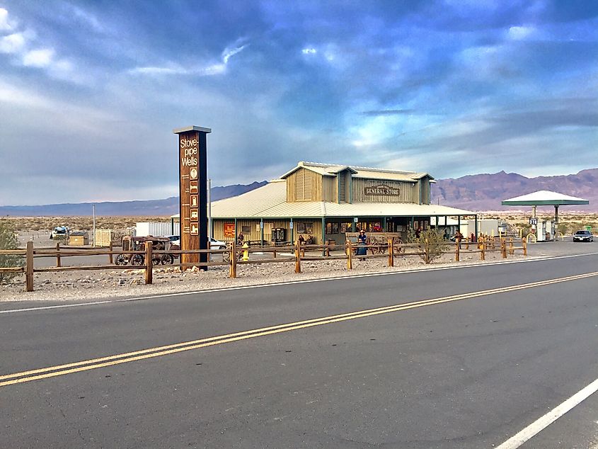 The Stovepipe Wells General Store in Death Valley, California.
