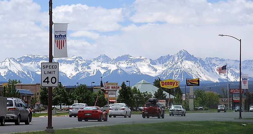 South Townsend Avenue in Montrose, Colorado.