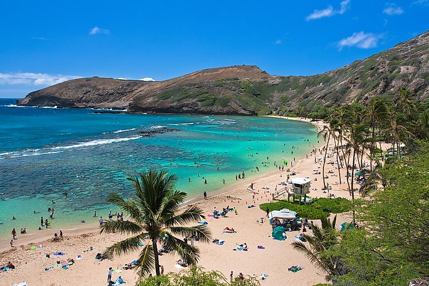 Snorkeling paradise Hanauma bay, Oahu, Hawaii