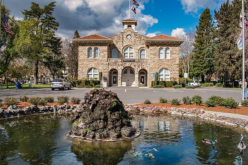 The City Hall in Sonoma, California