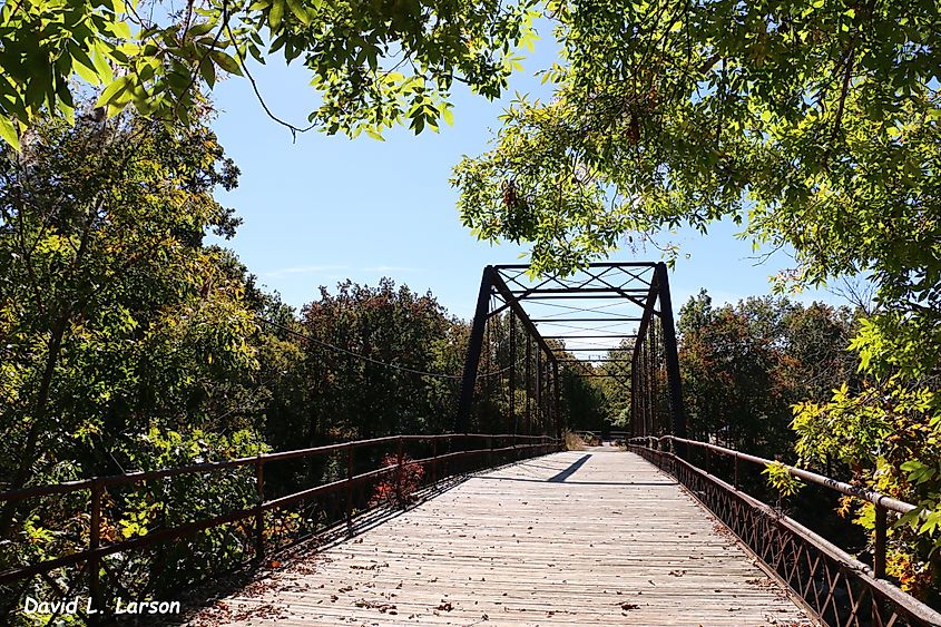 Truss Bridge at Elk Falls, Kansas.