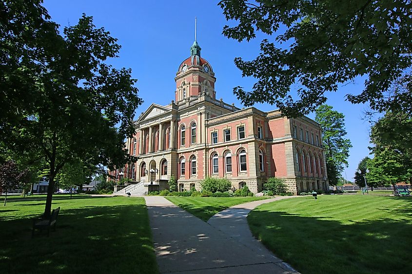 Elkhart County Courthouse in Goshen, Indiana.