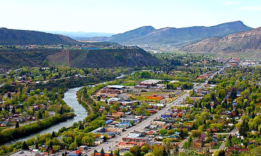 The Animas River running through Durango, Colorado.