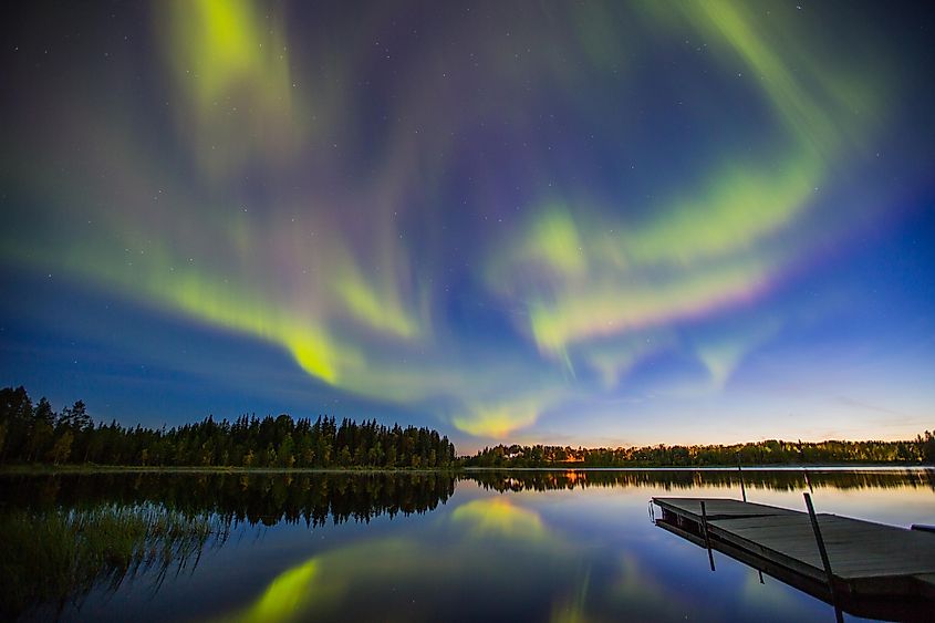 Northern Lights in Kiruna, Sweden.