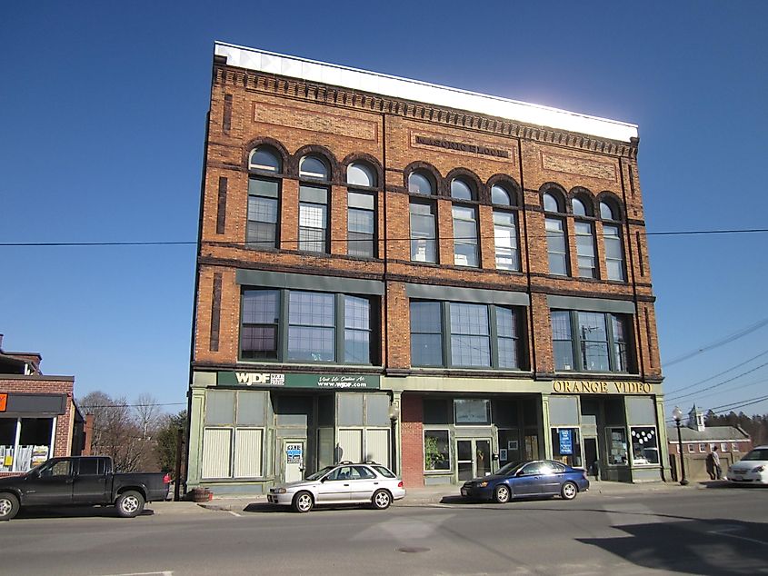 Downtown Orange, Massachusetts.