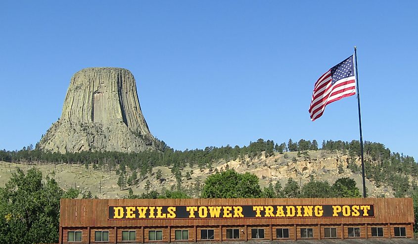 Devils Tower by Sundance, Wyoming