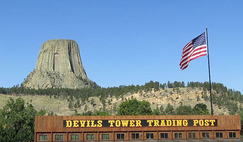 Devils Tower by Sundance, Wyoming