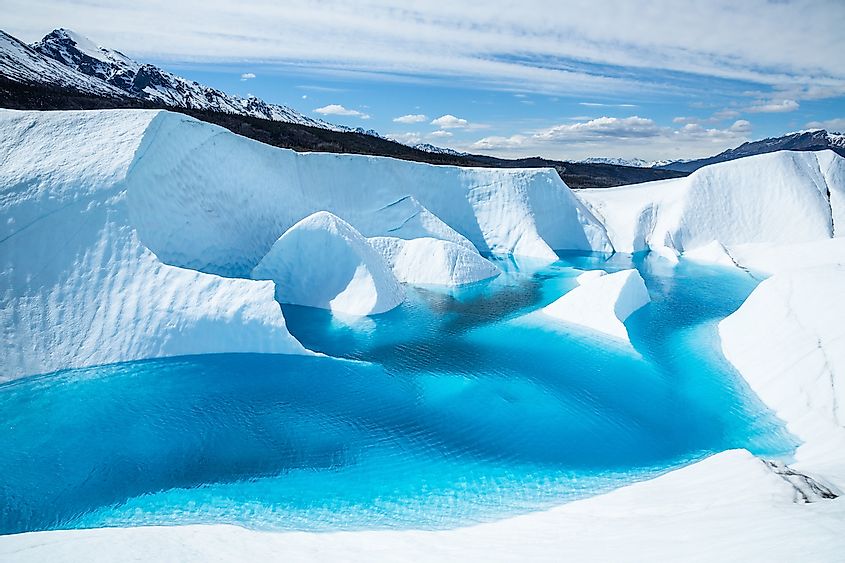 A glacial lake.