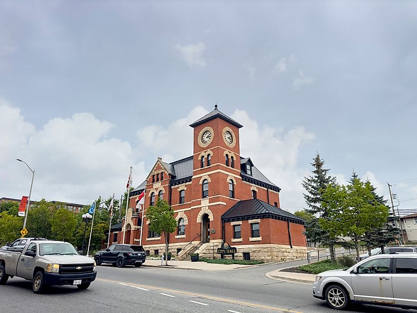 A view of the city hall building, Kenora, Ontario. 