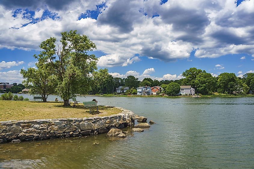 The wonderful Cove Island Park at Stamford, Connecticut