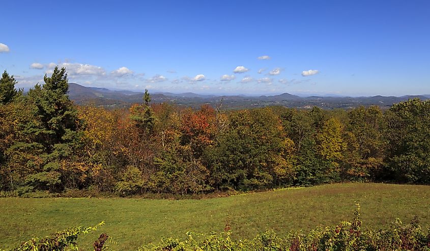 Mount Jefferson Overlook from the Blue Ridge Parkway