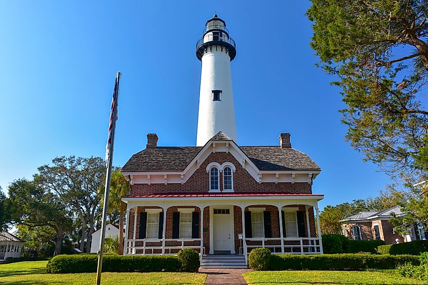 The St. Simons Island Light in Saint Simons Island, Georgia