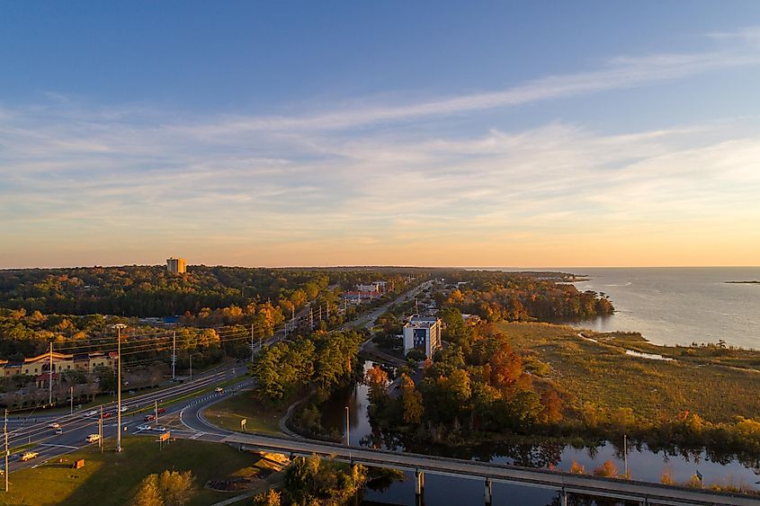 Sunset in Daphne, Alabama.