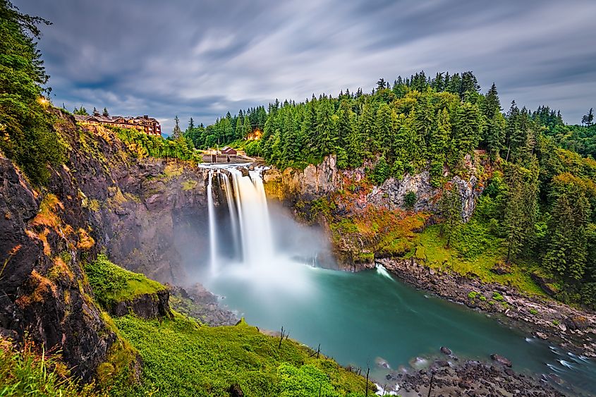 Snoqualmie Falls in Snoqualmie, Washington.