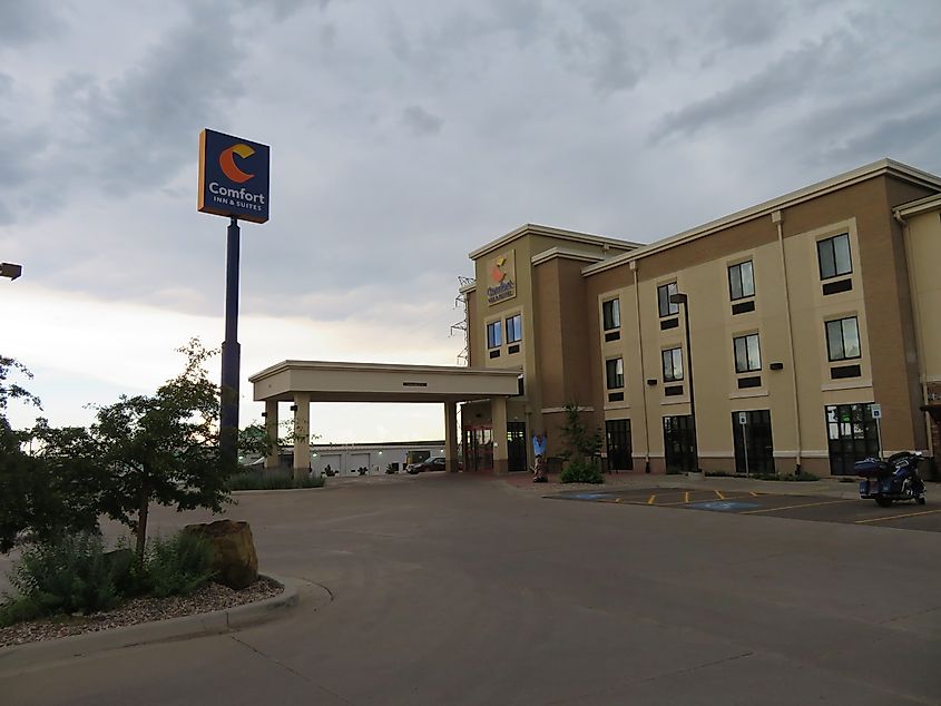 A hotel in South Cheyenne, Wyoming.