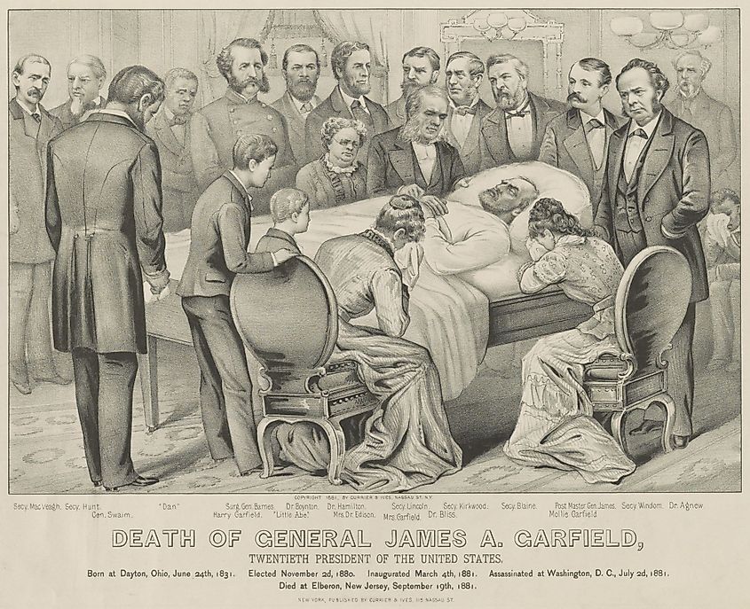 Death of General James A. Garfield in Elberon, New Jersey