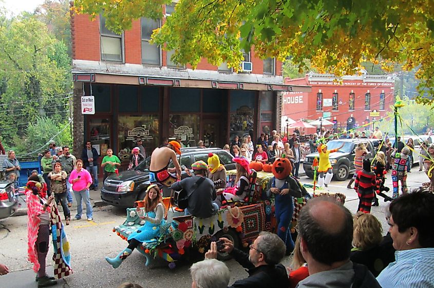 Folk Festival Parade in Eureka Springs, Arkansas