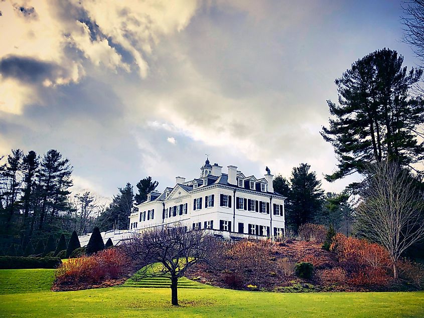 The Mount, a country house in Lenox, Massachusetts, once home to the noted American author Edith Wharton.