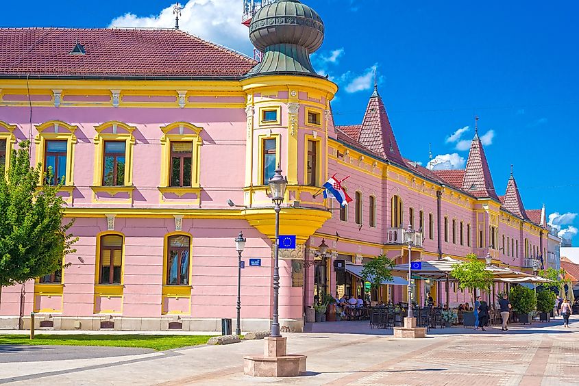 King Zvonimir street in city center of Vinkovci, Slavonia Region (Editorial credit: ZdravkoT / Shutterstock.com)