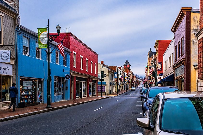 Historic Beverley Street in Staunton, Virginia