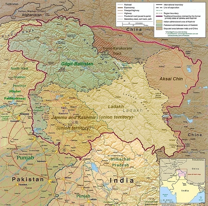 Kashmir map